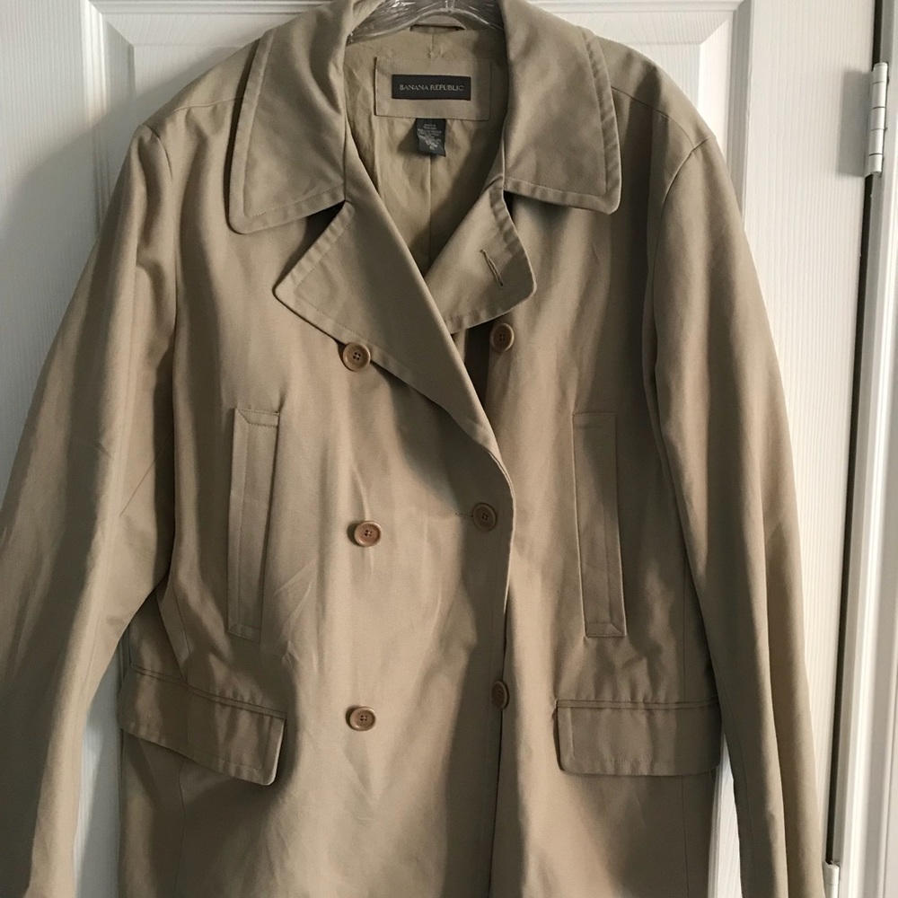 Men’s Banana Republic Khaki Peacoat